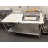 30 x 60" Custom 2 Tier Stainless Steel Cutting Table