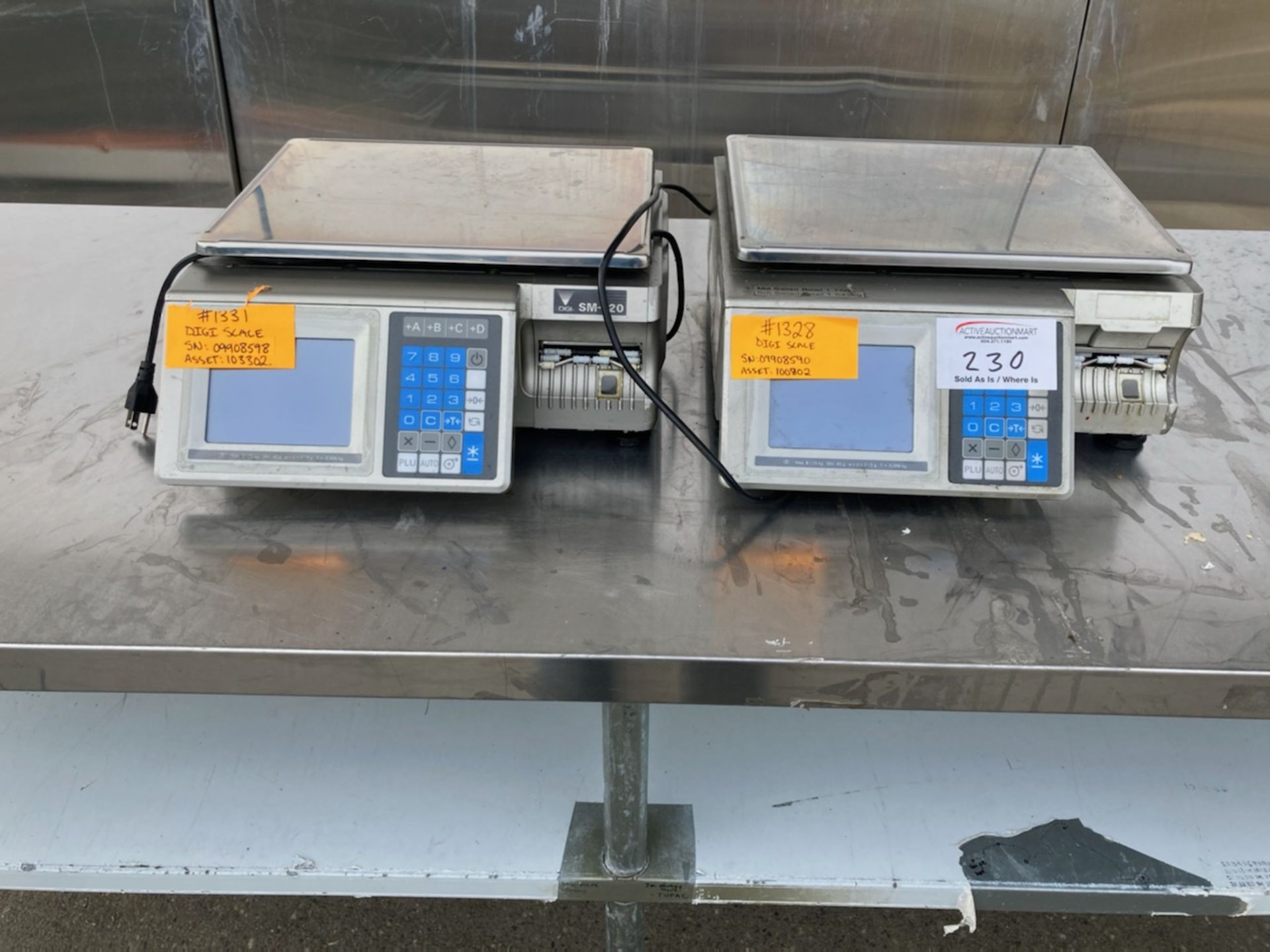 2 Digi SM 720 Scales with Printer - Price Each Times 2