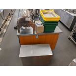 5 Bussing Tubs, Chaffing Dish, Stainless Steel Four Bin
