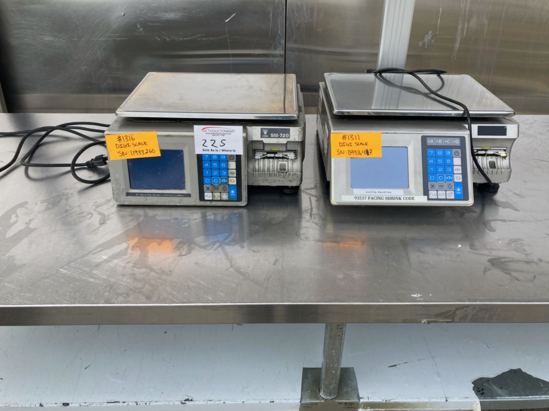 2 Digi SM 720 Scales with Printer - Price Each Times 2