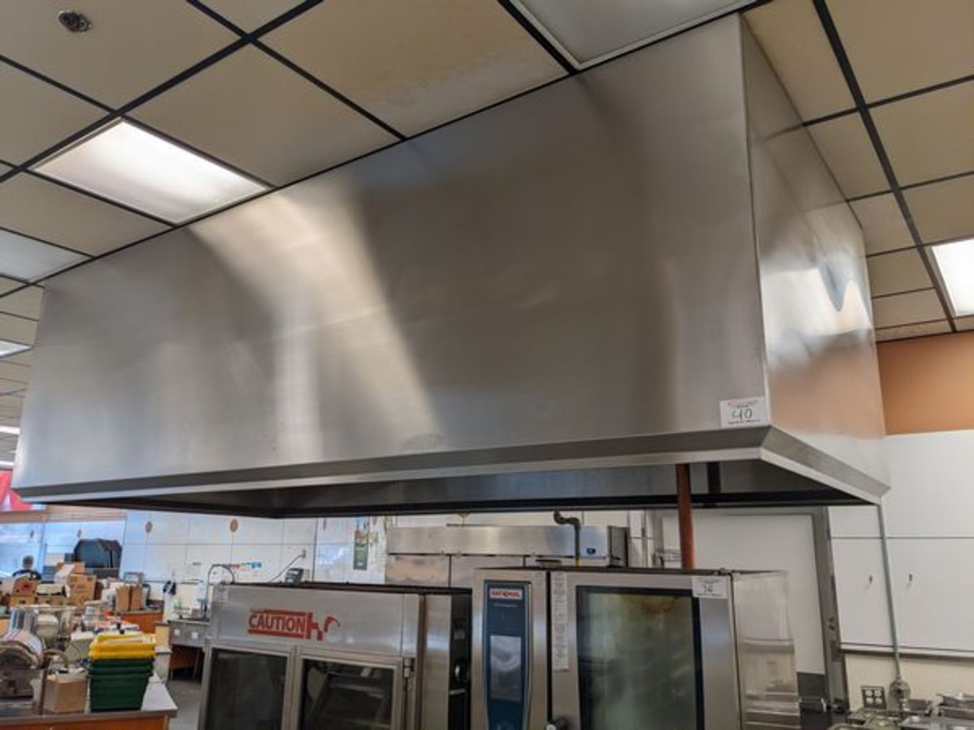 Approx. 11ft Custom Quest Stainless Steel Canopy with Ansul Fire Suppression