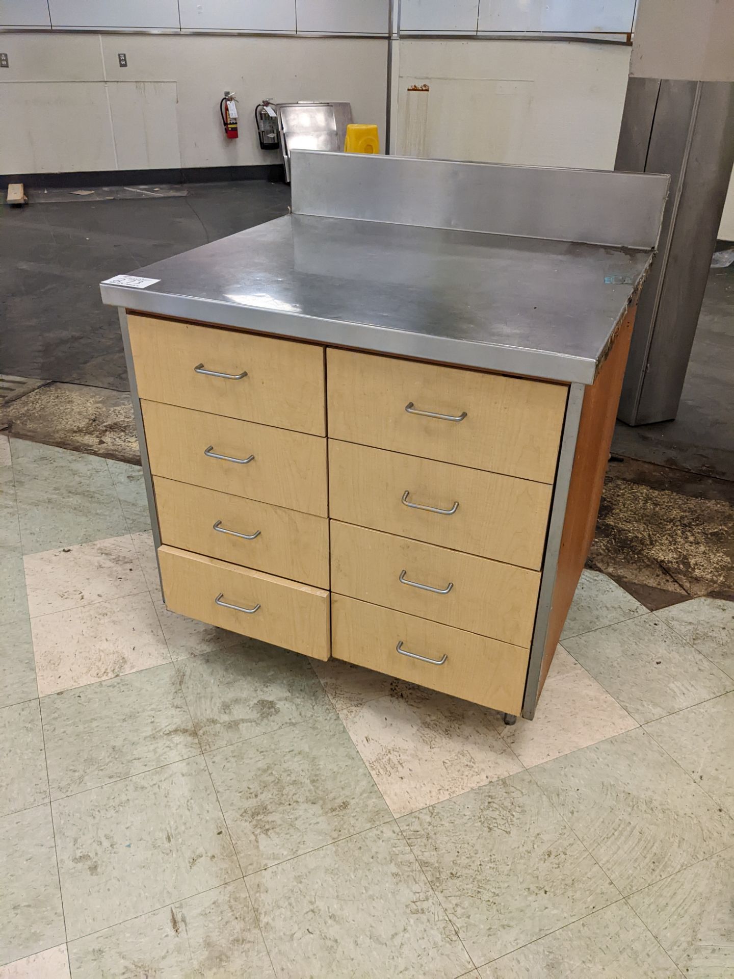 36 x 30 Stainless Steel Top Work Table with Drawers