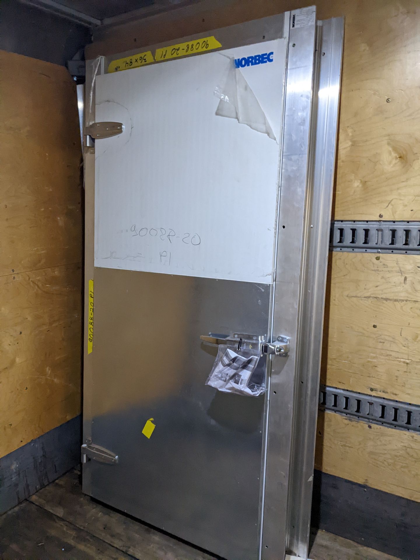 Norbec Walk in Cooler Door and Frame - Seems to be unused
