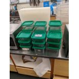 21 Cambro Bins with Lids