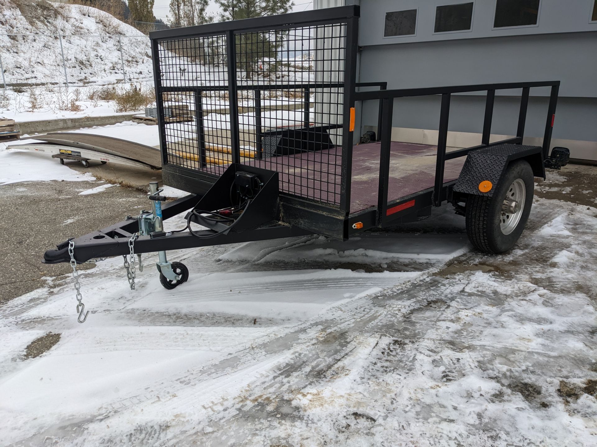 2022 UBUILT Flat Deck Trailer with Electric Brakes and 7000lb Axel - Approx. 9ft x 5ft 10"