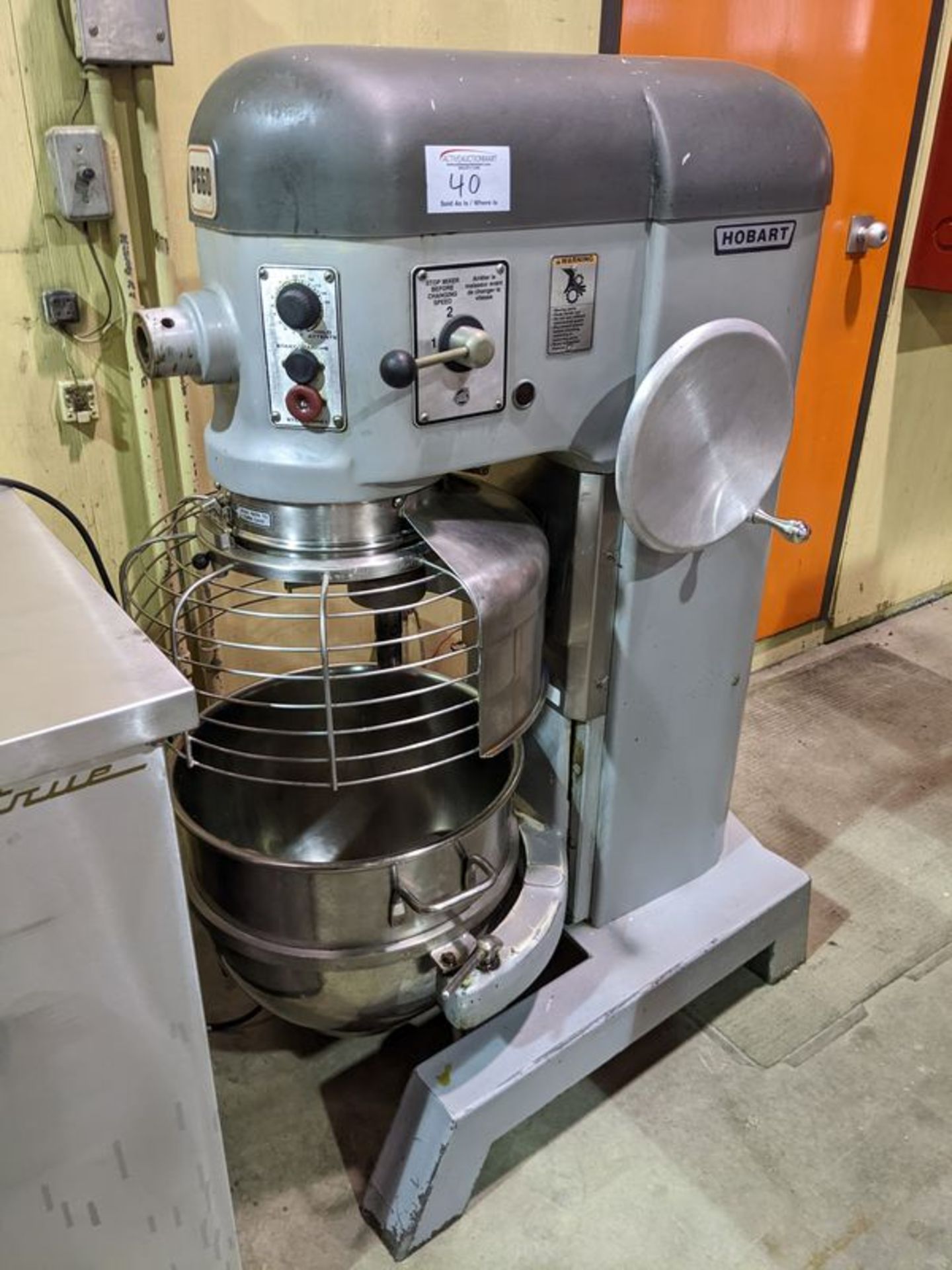 Hobart Model P660 Dough Mixer with Hook, Bowl and Bowl Guard