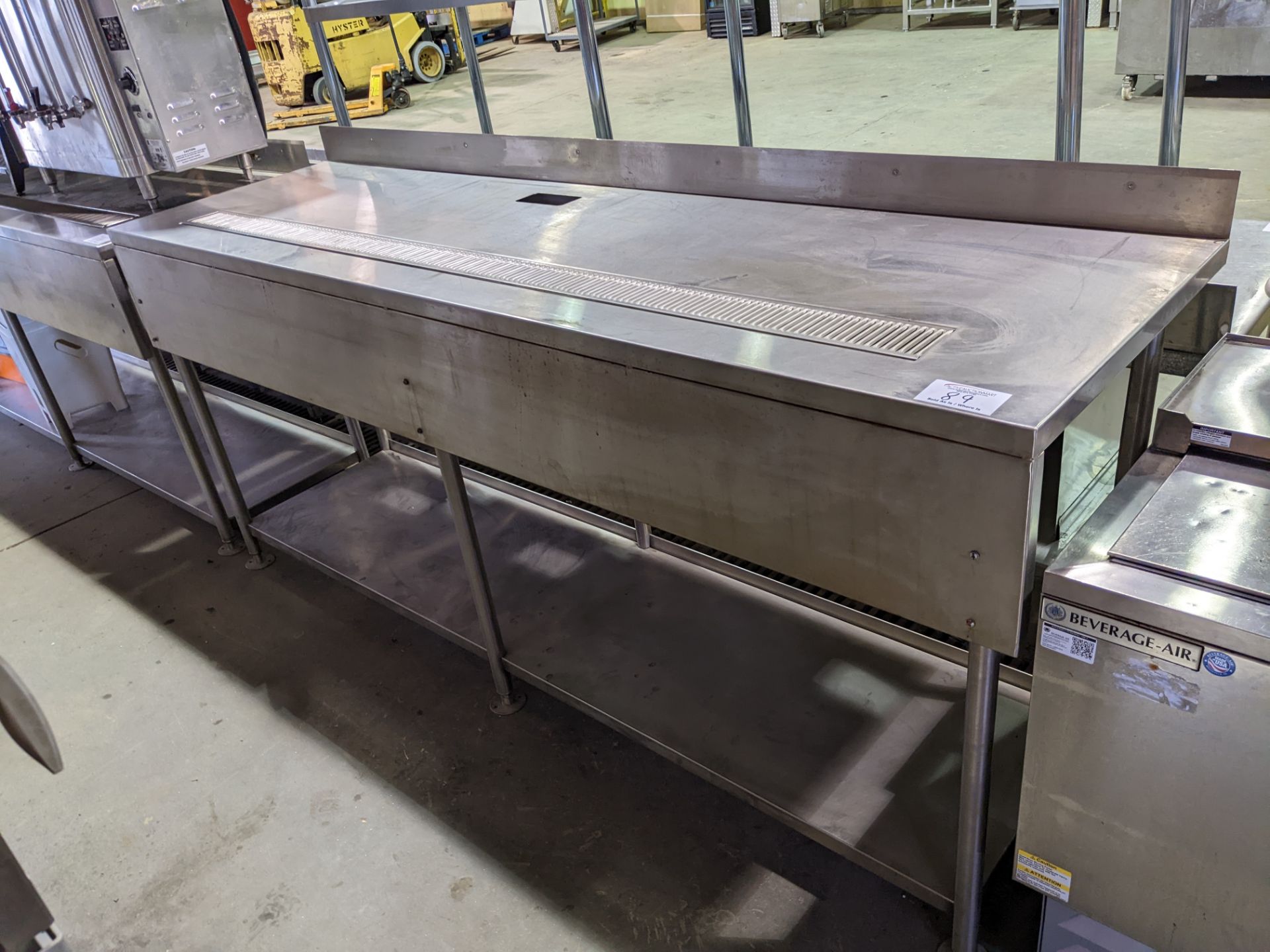 Custom 27 x 96" Stainless Steel Work Table