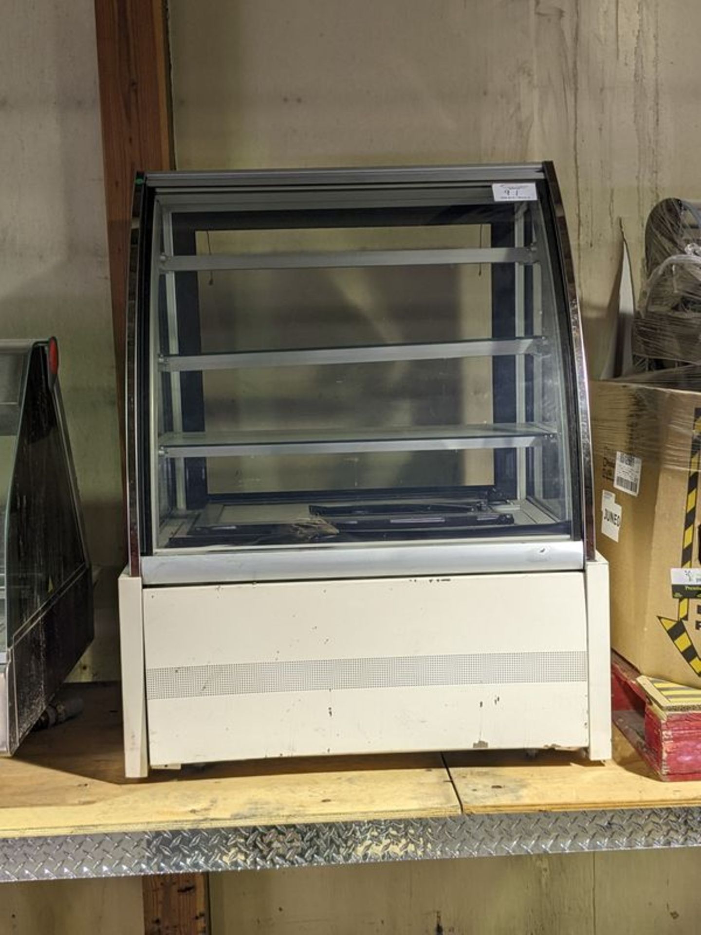 36" Pastry Display Case - Note Rear Glass Doors Need Repair