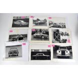 BENTLEY; nineteen black and white photographs of various Bentley cars including some prototypes