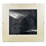 TONY RATCLIFFE; aquatint, mountains and loch, signed, titled and dated ‘84’ in pencil, 35.5cm x