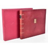 ROLLS-ROYCE CATALOGUE 1910-11, black and white and colour, full red leather binding with gilt