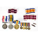 A World War I medal pair to 2282 Pte S.E. Hussey 8 Lond R, comprising British War Medal and