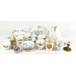 A mixed lot of assorted ceramics including a Royal Doulton Impressions vase, a Wedgwood Strawberry