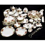 ROYAL ALBERT; a quantity of 'Old Country Roses' dinner and tea ware, some seconds.Additional