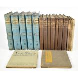 STRAND MAGAZINE; five vols, 1891-1893, pictorial blue cloths; THE DOME, seven vols, 1898-1900,