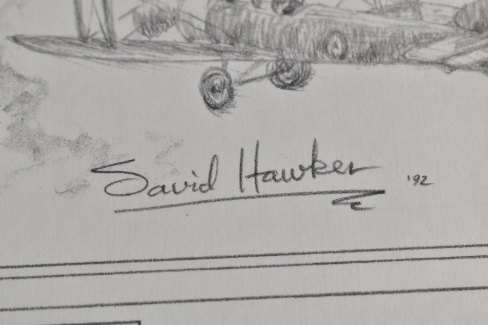 DAVID ROBERTS; oil on canvas, Rolls Royce Phantom, signed lower right, 39.5cm x 50cm, with a David - Bild 5 aus 6