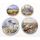 VARIOUS EXHIBITIONS; four Staffordshire Pratt-type pot lids; 'Crystal Palace 1851', 'Crystal