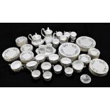 ROYAL ALBERT; an extensive 109 piece part dinner service decorated in the 'Brigadoon' pattern (129).