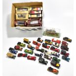 A collection of Matchbox Models of Yesteryear, twenty six boxed and twenty nine unboxed.