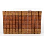 THE DRAMATIC WORKS OF WILLIAM SHAKESPEARE, engraved frontis and plates, full tan leather, London,