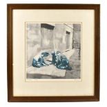 HAROLD FRANCIS RILEY DL DLitt FRCS DFA ATC (born 1934); limited edition signed print, ‘Marbles’,