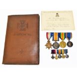 An important WWI part medal group awarded to Corporal James Upton VC, 1st Battalion The Sherwood
