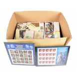 GB - extensive collection of loose c. 230 FDCs and matching presentation packs plus 2 small glass-