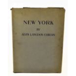COBURN (A), NEW YORK BY ALVIN LANGDON COBURN, with foreword by H.G Wells, sixteen plates only (ex.