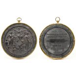 LONDON 1862; a Bois Durci medal for the Exhibition of the Works of Industry of All Nations, with