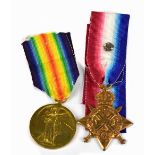 Two WWI medals awarded for soldiers of the 20th Hussars, comprising a Victory Medal awarded to 20471