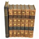 JAMES (CAPTAIN), THE NAVAL HISTORY OF GREAT BRITAIN, six vols, engraved portraits, full tan leather,