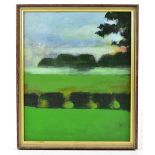 ADRIAN HENRI (1932-2000); acrylic on board, Normandy Landscape, 29cm x 24cm. (D) Provenance: from
