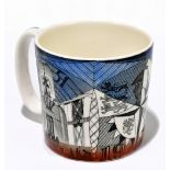 FESTIVAL OF BRITAIN 1951; a Wedgwood mug designed by Norman Makinson, printed marks to base, also