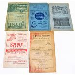 FOOTBALL, PRE-WAR FOUR PROGRAMMES; February 18th 1933 Bolton Wanderers v Manchester City, March 13th