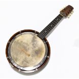 A cased Savana eight string banjo.Additional InformationPlease note two strings are missing.