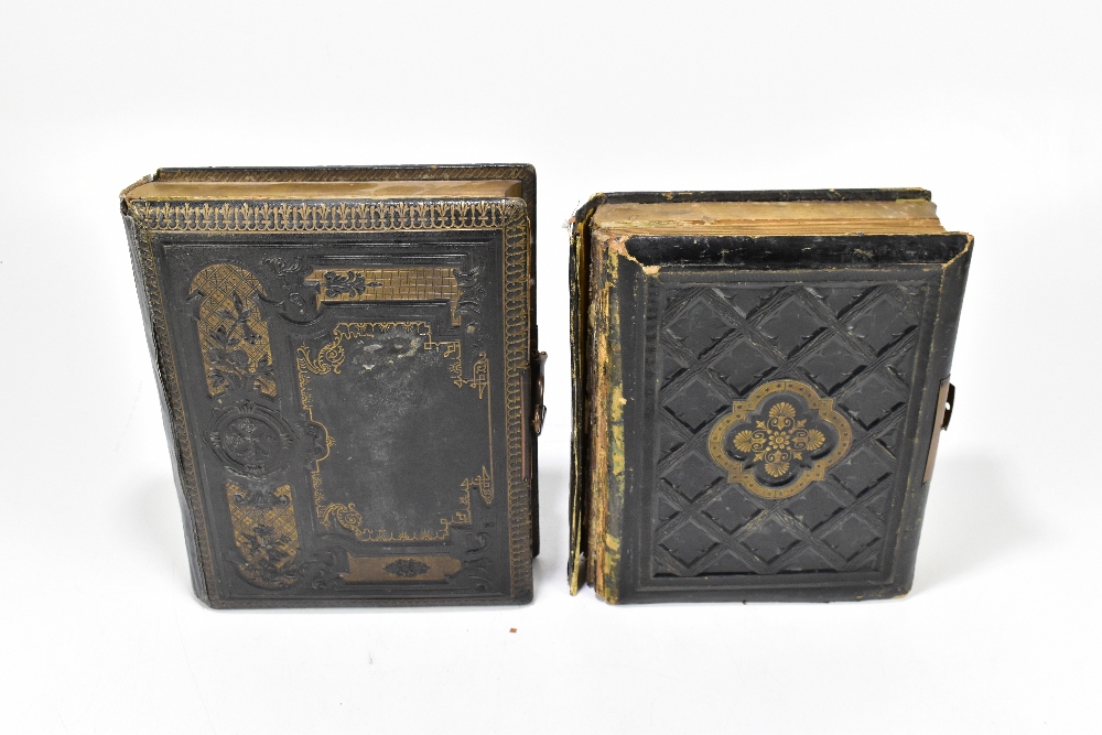 Two Victorian musical photograph albums, one example containing a selection of portrait - Bild 2 aus 8