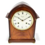 COMMITTI LONDON; a Regency style limited edition inlaid mahogany mantel clock, issued for the Golden