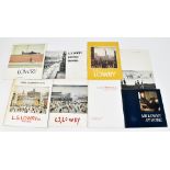 Eight booklets and catalogues relating to the art of LS Lowry.