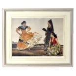 SIR WILLIAM RUSSELL FLINT RA PRWS (1880-1969); colour print, 'Dance of a Thousand Flounces',