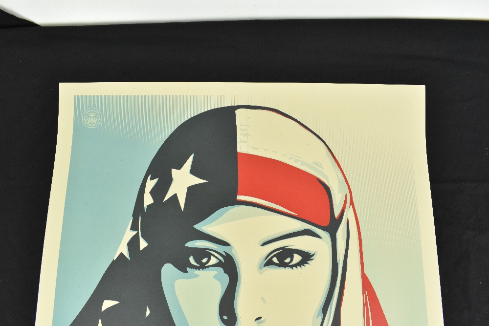 SHEPARD FAIREY (American, born 1970); offset litho and green speckle tone paper, 'We The People - - Bild 5 aus 7