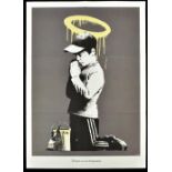 BANKSY; double sided poster 'Forgive Us Our Trespassing (2010)', reverse has 'Banksy Exit Through