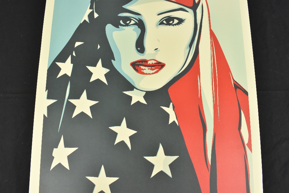 SHEPARD FAIREY (American, born 1970); offset litho and green speckle tone paper, 'We The People - - Bild 4 aus 7