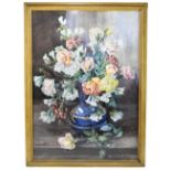 MARION BROOM (1878-1962); watercolour, still life flowers in a vase, signed lower right, 75 x