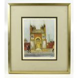 HAROLD FRANCIS RILEY BL DLitt FRCS (Hon) DFA ATC (born 1934); limited edition colour print, 'The