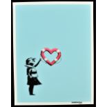 BANKSY; giclée print on 308GSM museum quality Hahnemuhle Fine Art paper, 'Post Modern Vandal/Girl