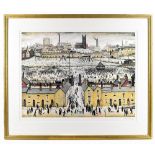 LAURENCE STEPHEN LOWRY RBA RA (1887-1976); a signed limited edition coloured print, 'Britain at