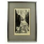 HAROLD FRANCIS RILEY BL DLitt FRCS (Hon) DFA ATC (born 1934); limited edition print, 'Alley Way',