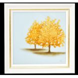 VINCENT GEORGE; mixed media on canvas, gold leaf tree, 'Gilded Morning II' signed lower right, 63