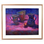 JOHN MACKIE (born 1953); pastel, still life study, signed and dated '96, 47 x 58cm, framed and