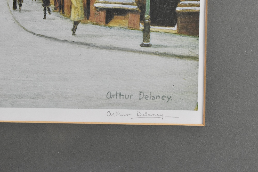 ARTHUR DELANEY (BRITISH, 1927-1987); limited edition colour print, Altrincham, signed lower right, - Bild 3 aus 5